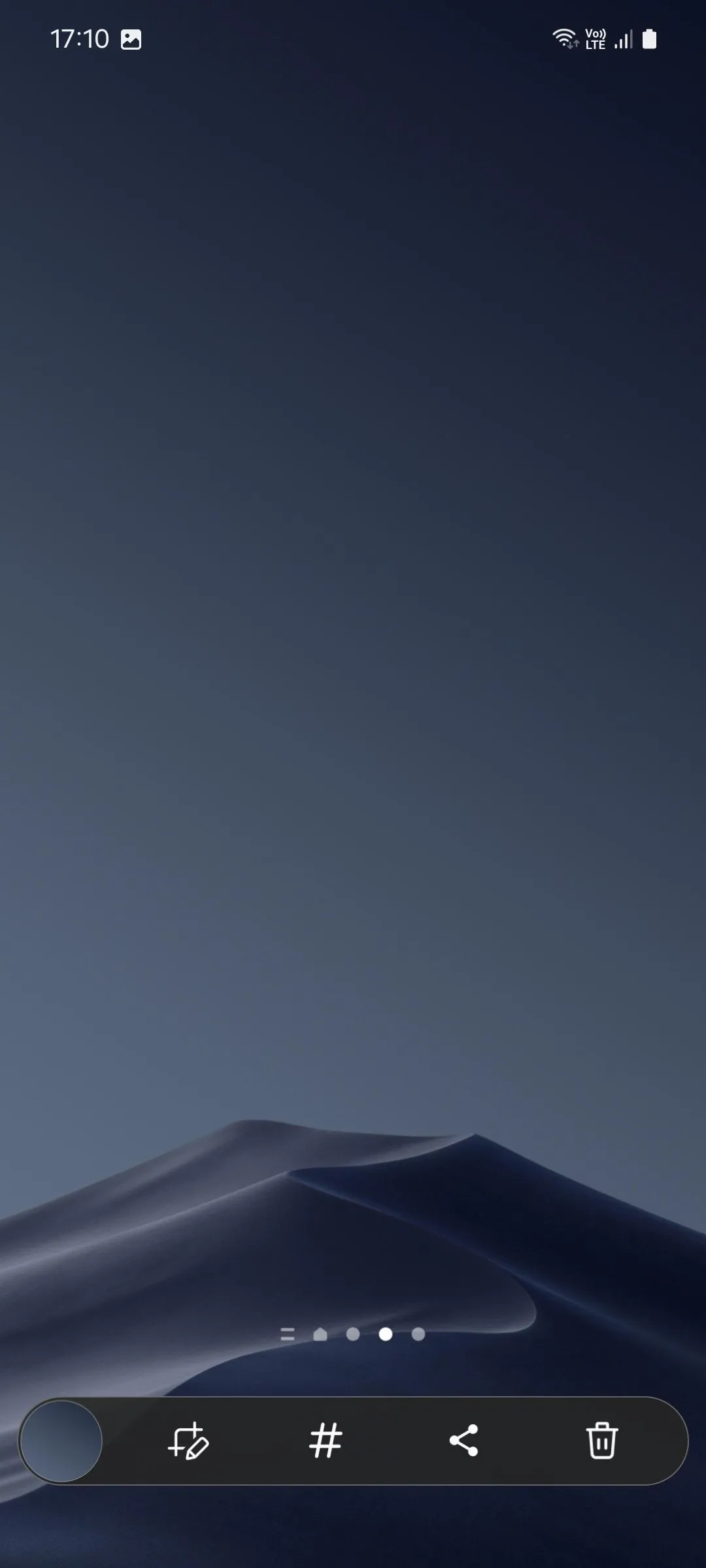 Thanh công cụ ảnh chụp màn hình của Samsung với nút xóa nhanh được thêm vào qua Nice Shot