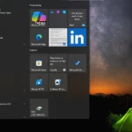 Thanh taskbar và Menu Start của Windows 10 với thanh tác vụ đặt ở bên trái màn hình
