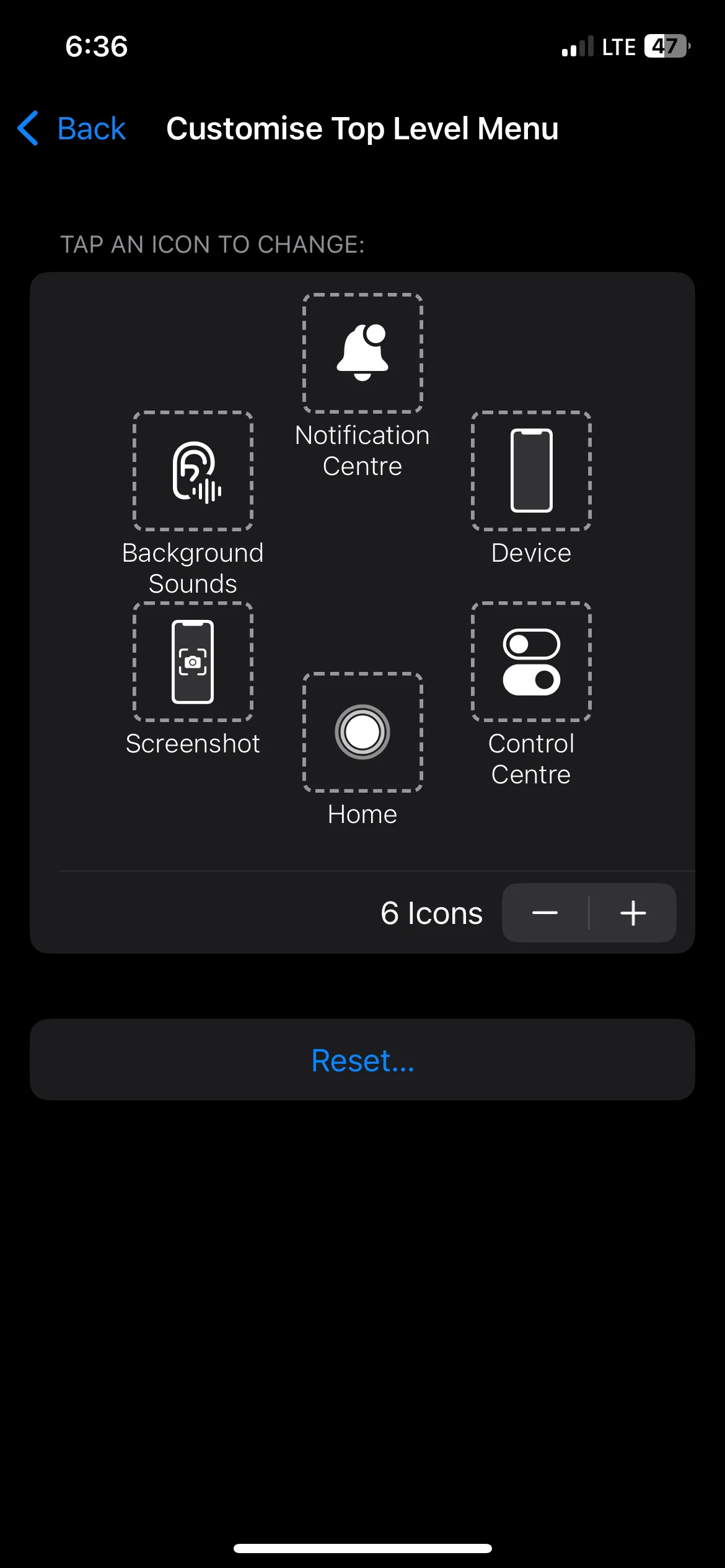 Thêm tùy chọn chụp ảnh màn hình vào menu AssistiveTouch trên iPhone