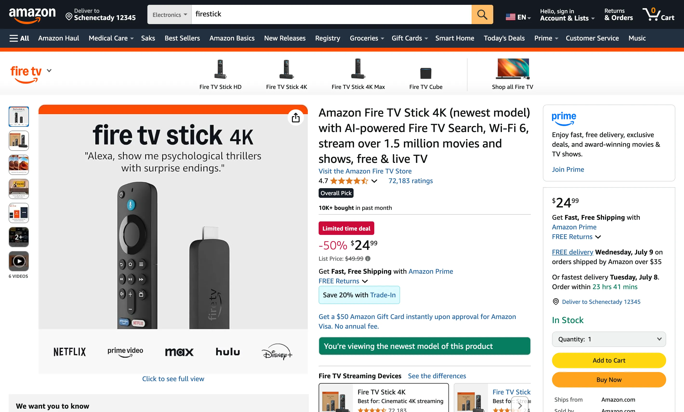 Thiết bị truyền phát Amazon Fire TV Stick 4K minh họa cho việc cần đọc kỹ thông số kỹ thuật chi tiết trước khi mua, giúp hiểu rõ khả năng và giới hạn của sản phẩm công nghệ.