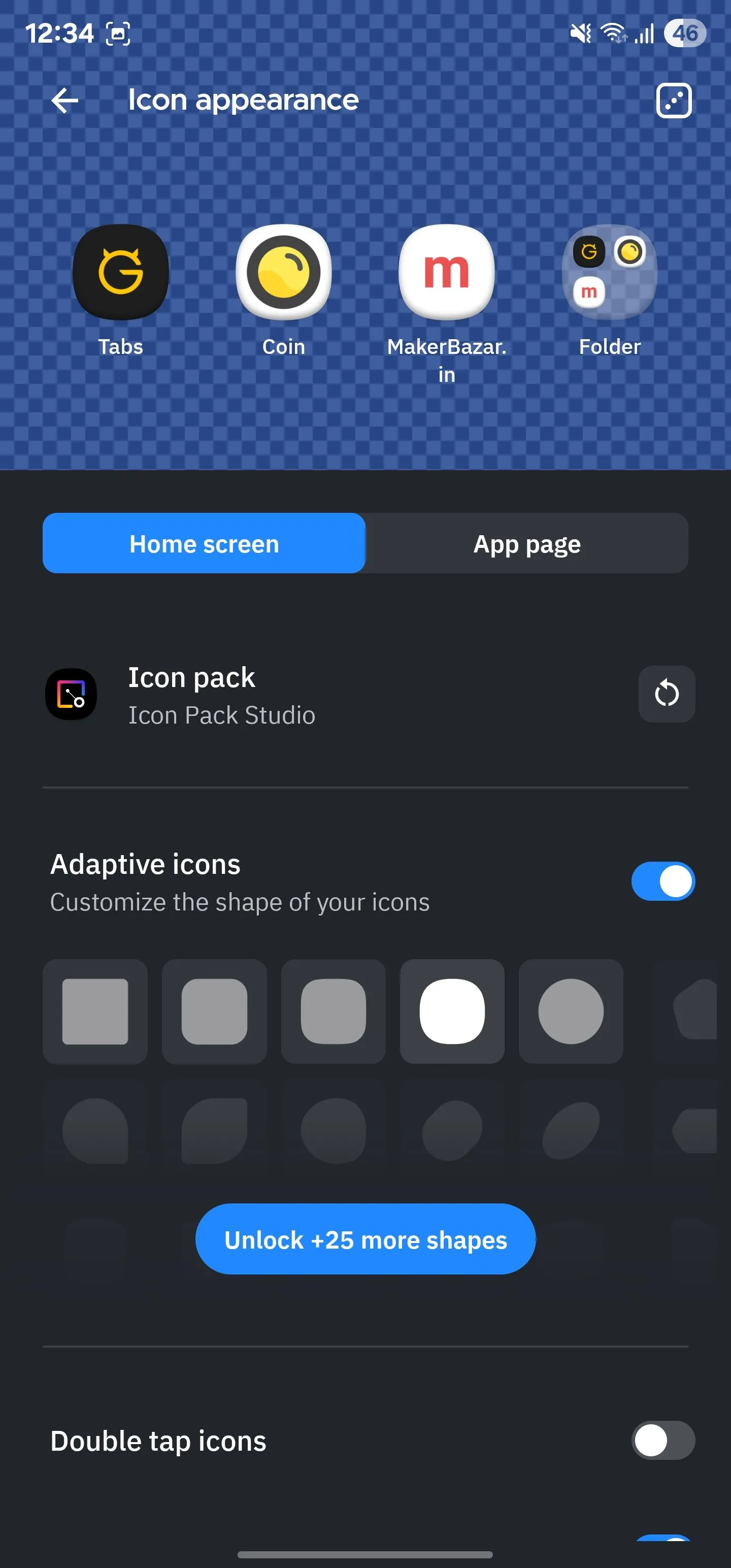 Thiết lập biểu tượng thích ứng trong Smart Launcher để đảm bảo tất cả icon ứng dụng có hình dạng và kích thước đồng nhất.