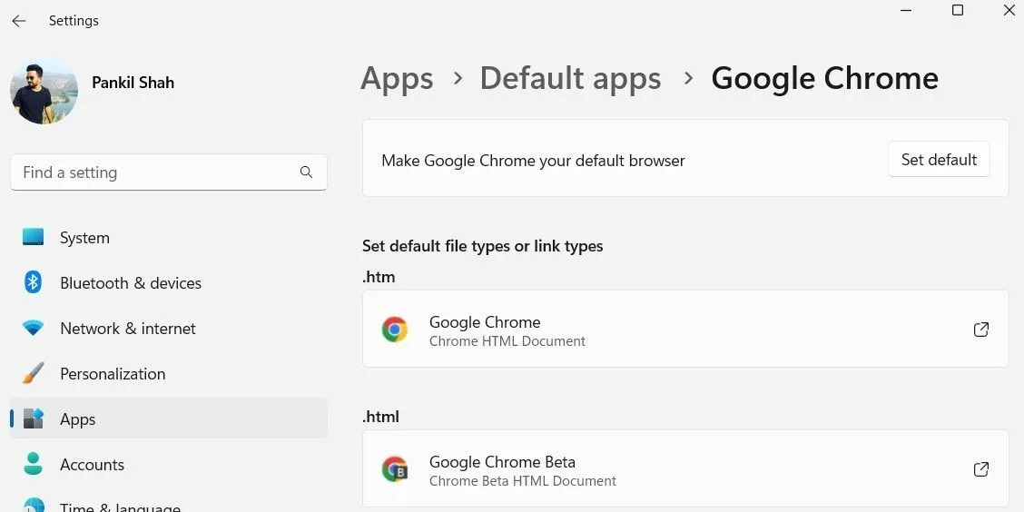 Thiết lập trình duyệt Chrome làm trình duyệt mặc định trên Windows 11, một tùy chỉnh dễ dàng.