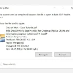 Thông báo File đang được sử dụng khi cố gắng xóa tệp PDF trên Windows 10