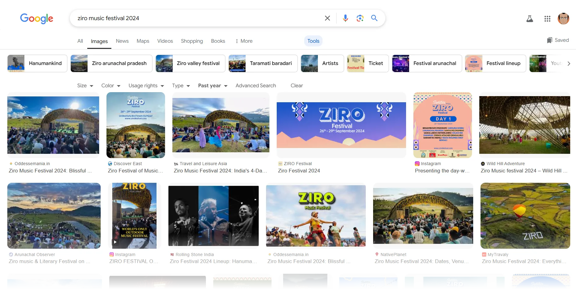 Tìm hiểu các sự kiện địa phương qua tìm kiếm Google Hình ảnh