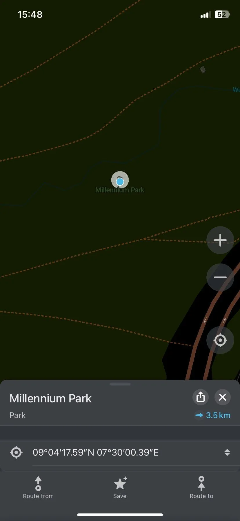 Tìm kiếm ngoại tuyến trên Organic Maps