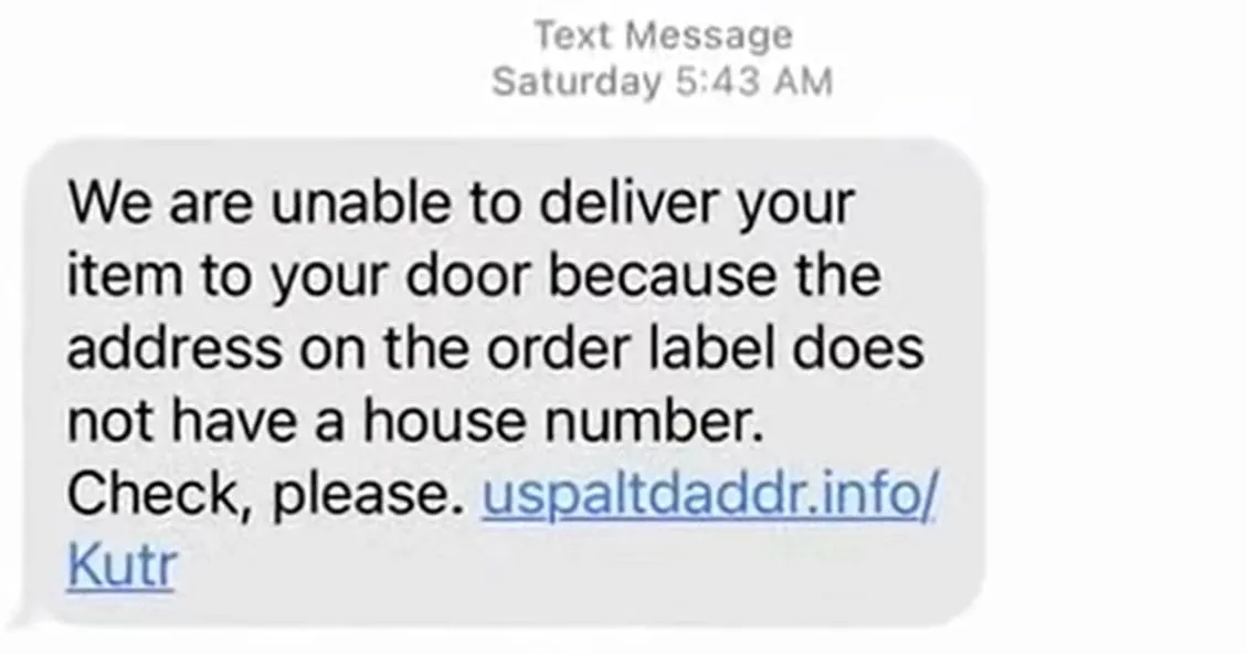 Tin nhắn lừa đảo giả mạo dịch vụ bưu chính USPS về vấn đề giao hàng