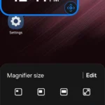 Tính năng phóng to màn hình trên điện thoại Android trong cài đặt trợ năng