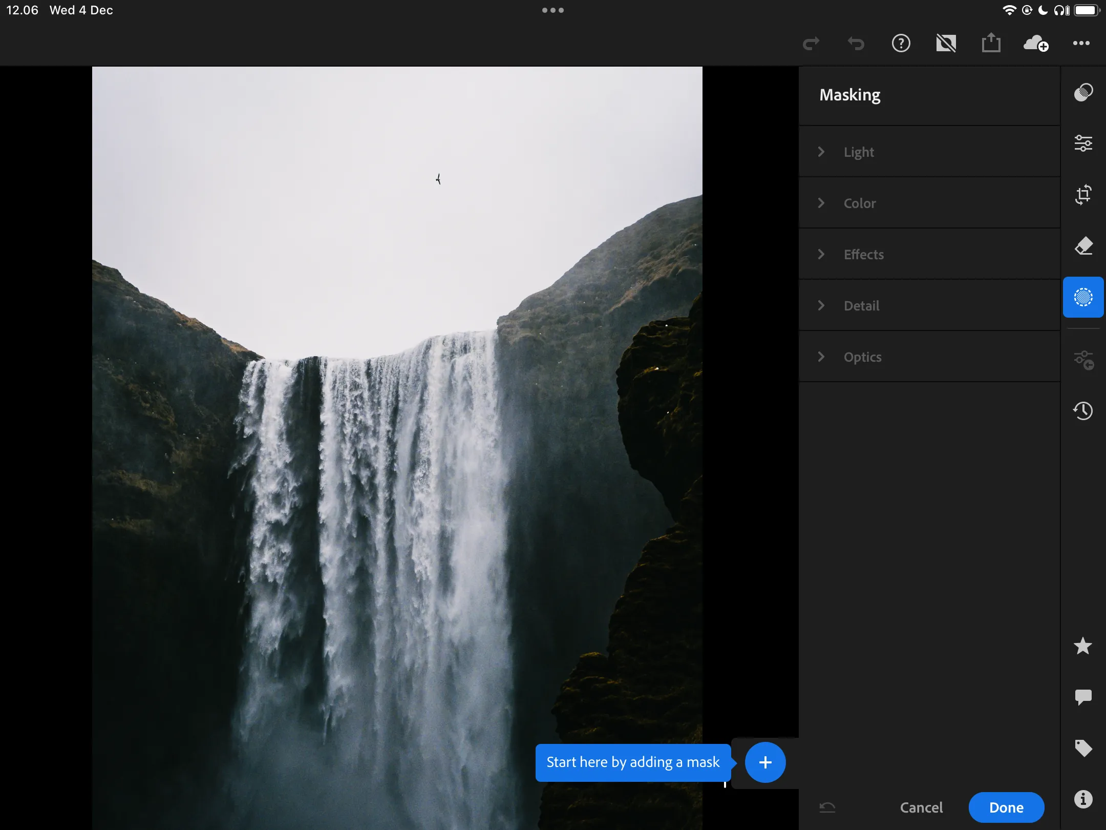 Tính năng phục hồi phiên bản chỉnh sửa ảnh trước đó trong Lightroom CC.
