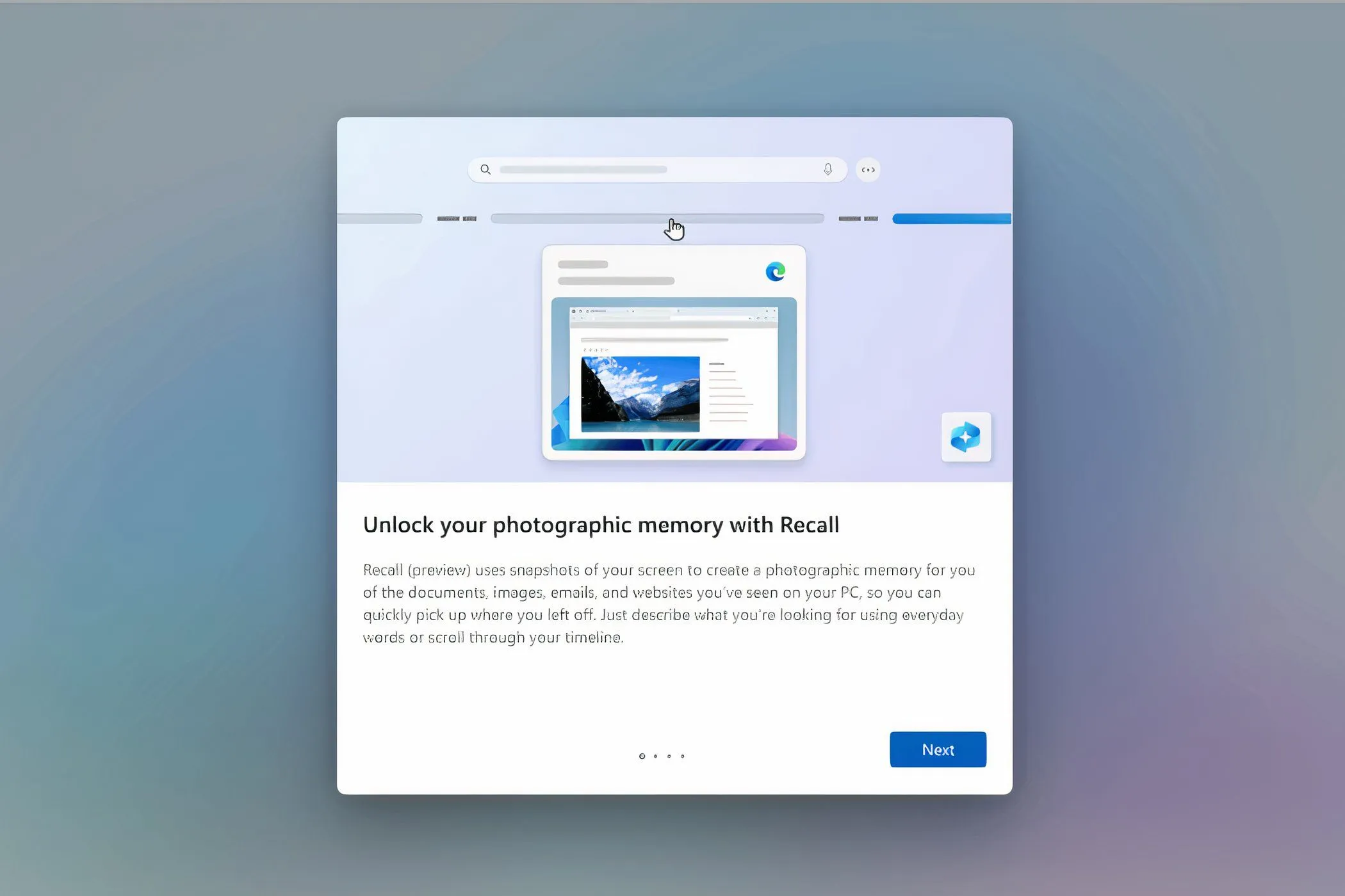 Tính năng Windows Recall trên Windows 11, một công cụ AI mạnh mẽ giúp tìm kiếm lại nội dung hoạt động của người dùng