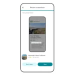 Tính năng xem lại và lưu ảnh chụp màn hình địa điểm du lịch trong Google Maps
