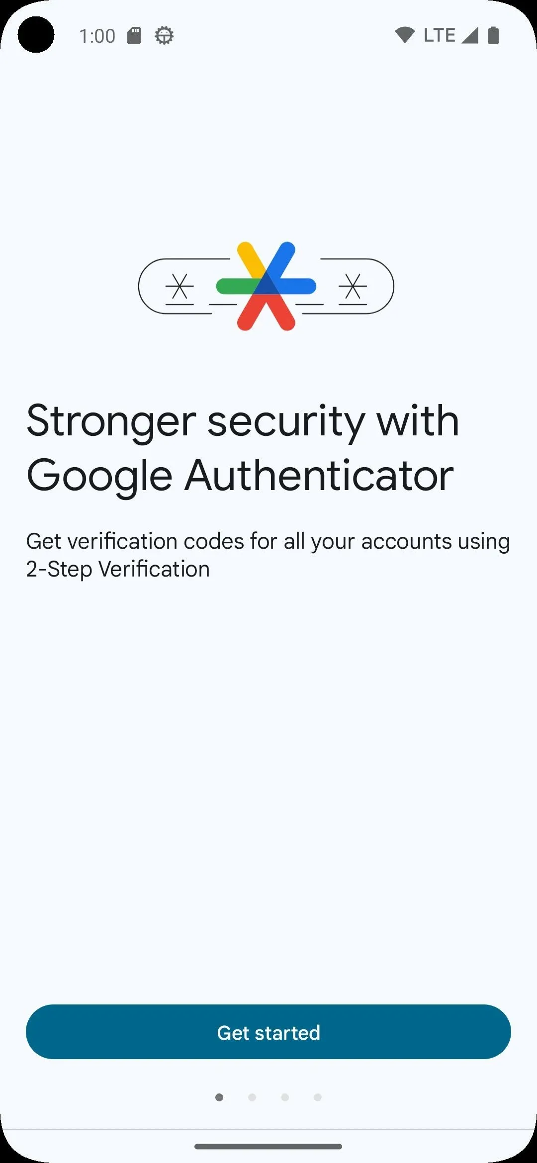 Trang cài đặt Google Authenticator