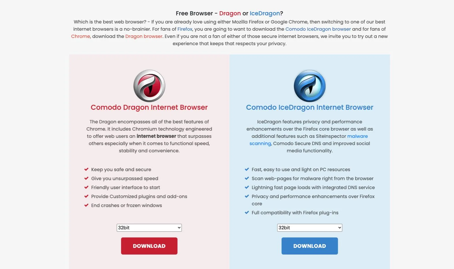 Trang chủ trình duyệt Comodo Dragon với các tính năng bảo mật tích hợp, đảm bảo duyệt web an toàn.