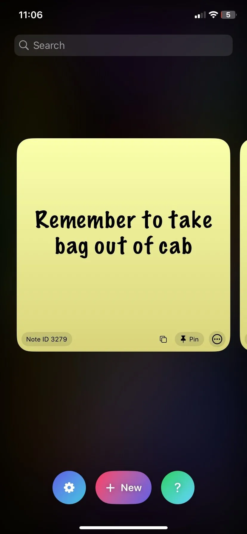 Trang chủ ứng dụng Sticky Widgets để tạo và quản lý ghi chú