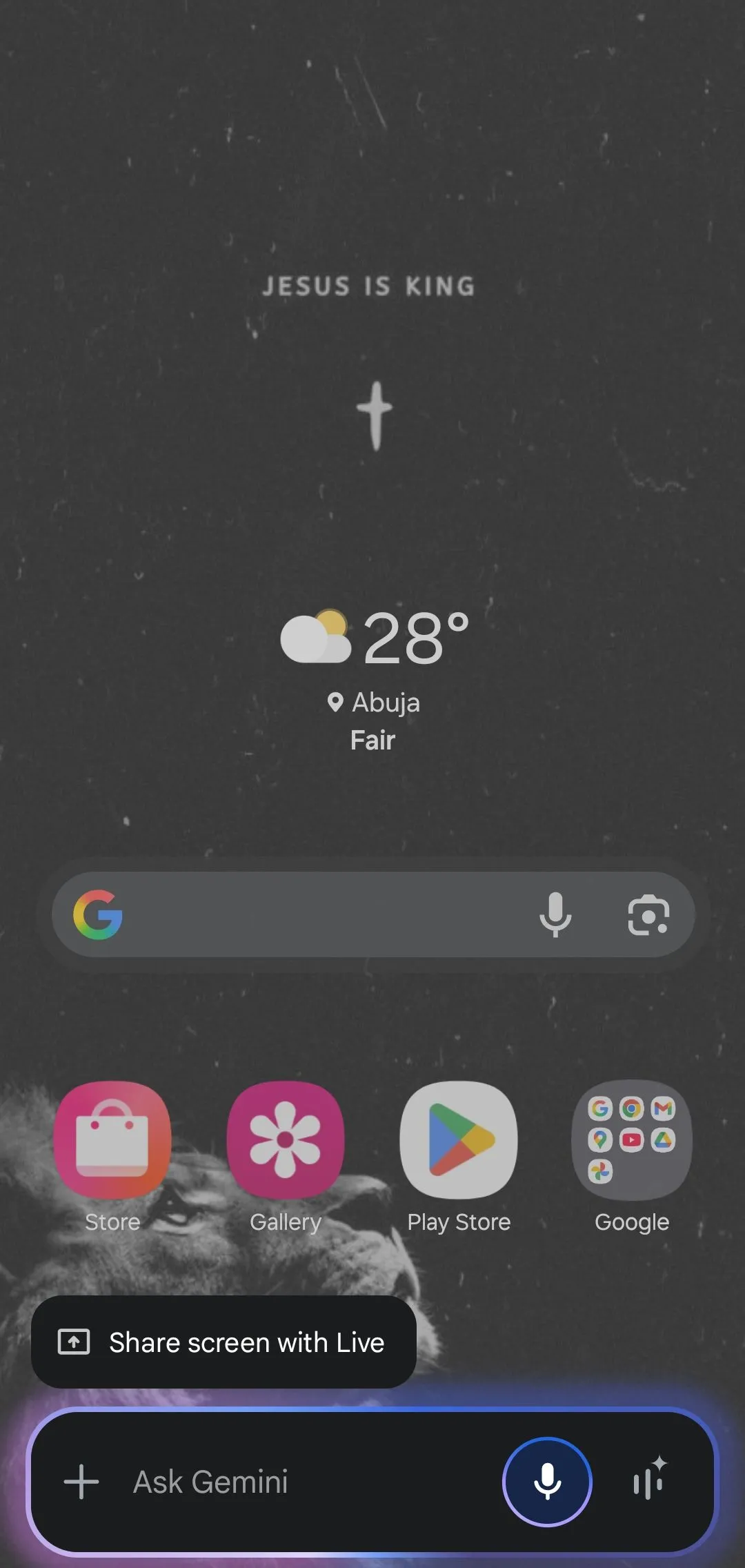 Trợ lý Gemini của Google hoạt động trên màn hình chính điện thoại Android