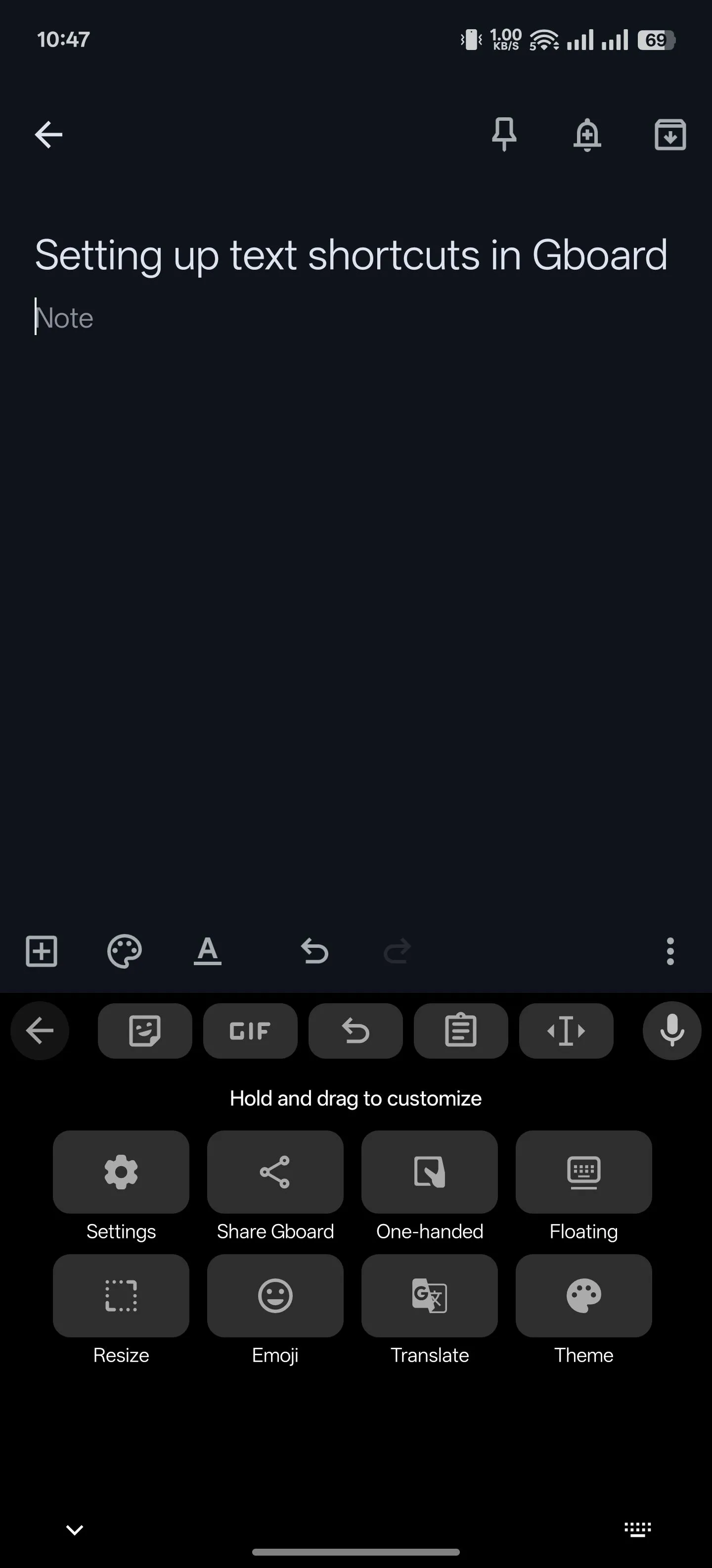Truy cập Cài đặt Gboard trên điện thoại Android để thiết lập các tùy chỉnh.