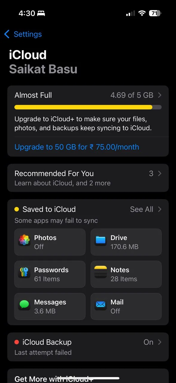 Tùy chọn Ảnh iCloud trong Cài đặt iPhone