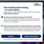 Tùy chọn đăng ký gói Ad-Lite của The Guardian