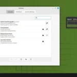 Tùy chọn Desklets mở trên Linux Mint cho phép tùy chỉnh giao diện và theo dõi hệ thống trực quan.