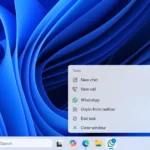 Tùy chọn End task trên thanh Taskbar của Windows 11