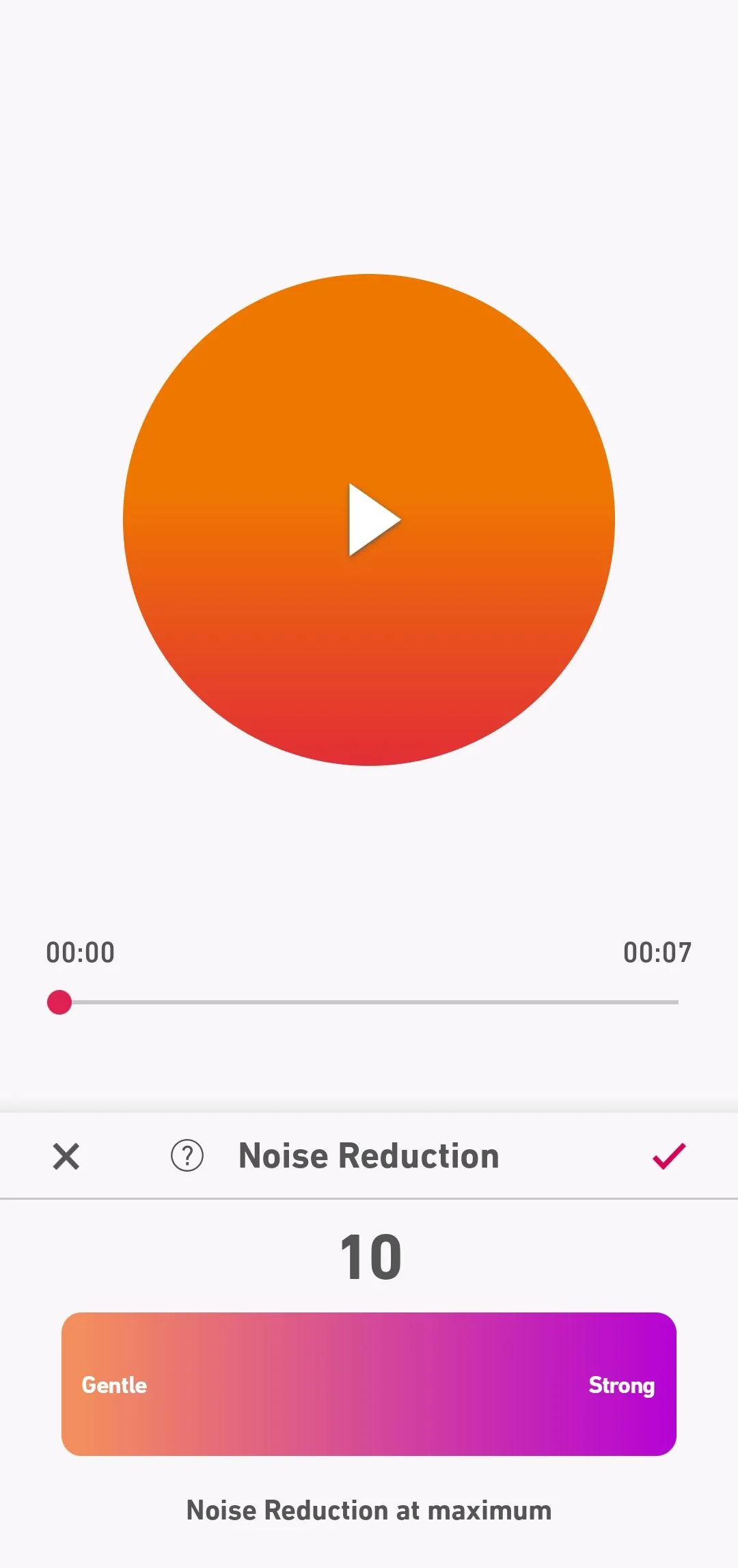 Tùy chọn giảm tiếng ồn và các cài đặt âm thanh nâng cao trong ứng dụng Dolby On.