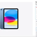 Tùy chọn gói bảo vệ AppleCare+ hiển thị khi mua iPad trên website Apple