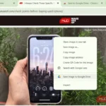 Tùy chọn 'Save [File] to Google Drive' trong menu chuột phải của Chrome giúp lưu nhanh nội dung trang web.