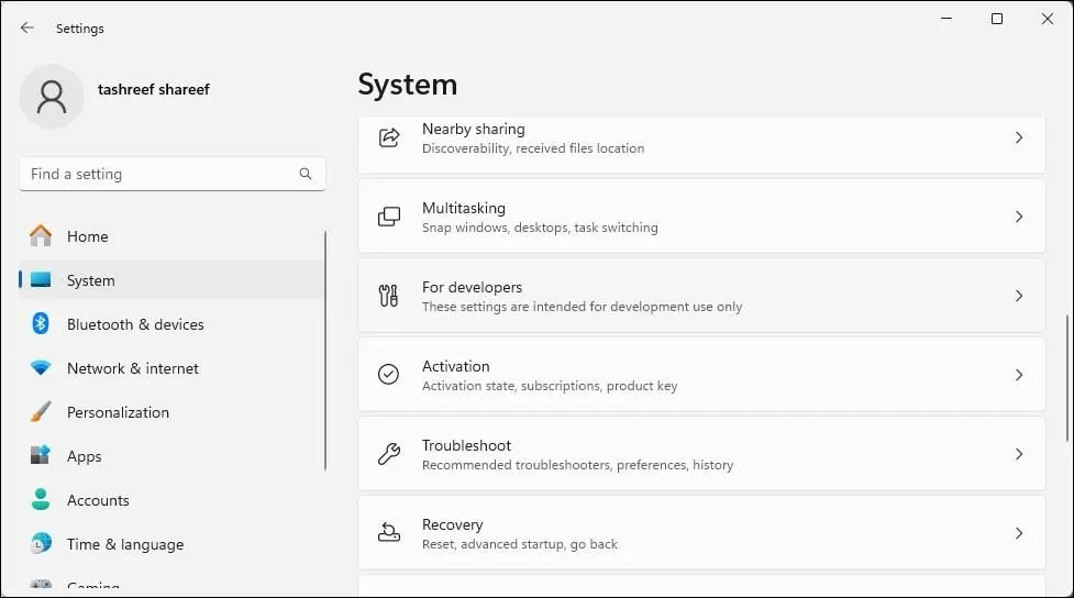 Ứng dụng Cài đặt trên Windows 11 hiển thị tùy chọn kích hoạt hệ điều hành