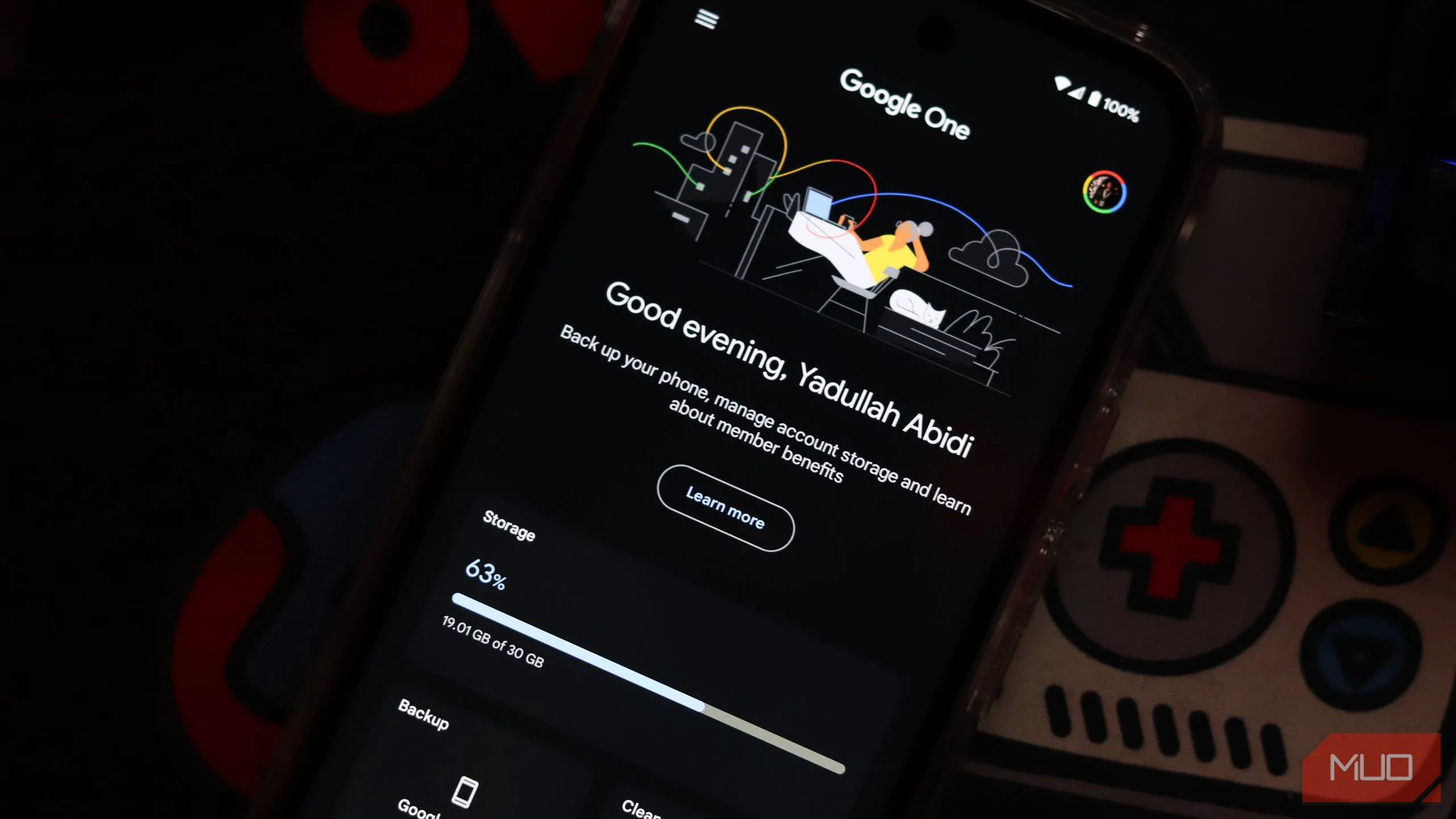 Ứng dụng Google One trên điện thoại thông minh
