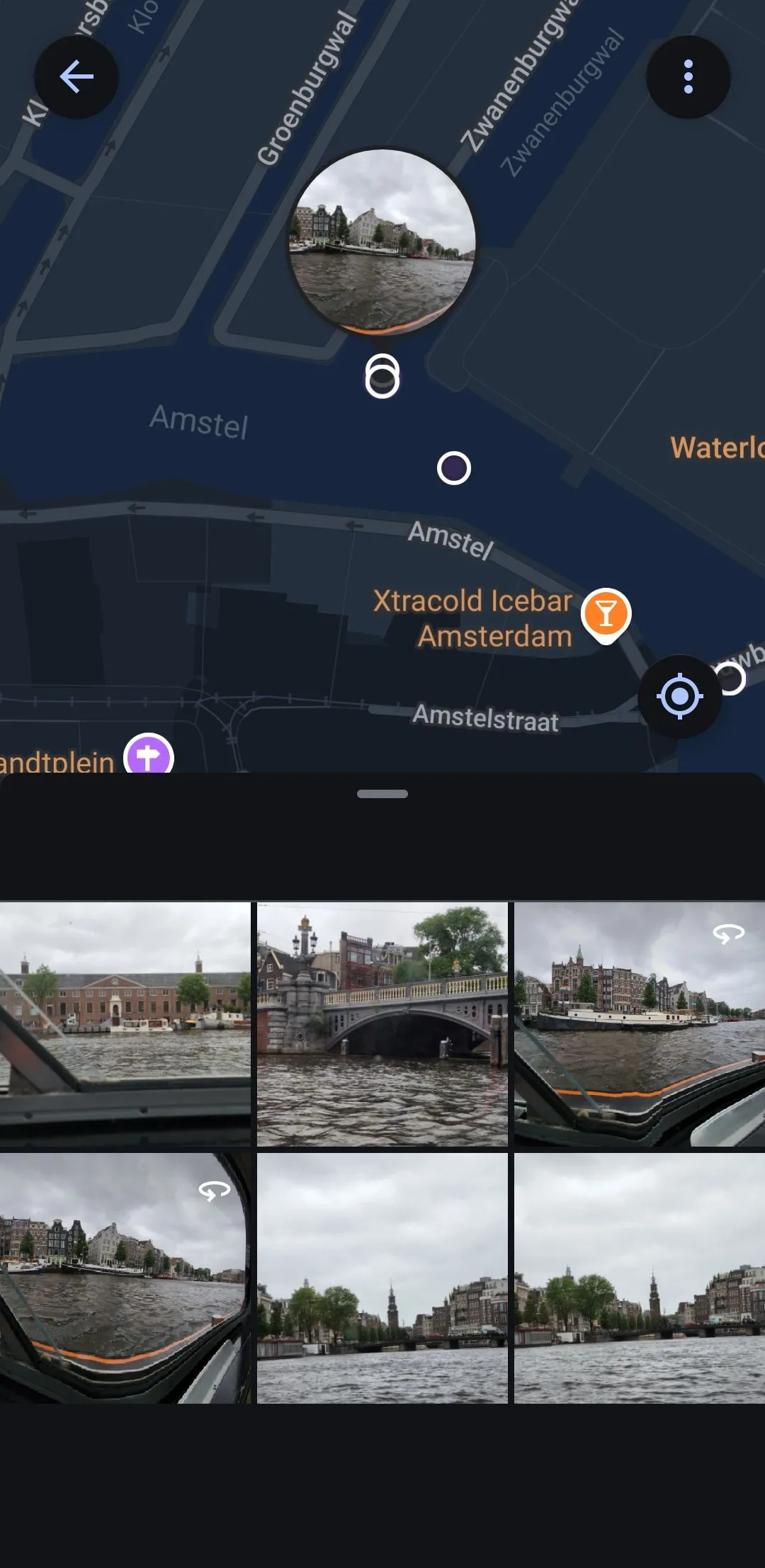 Ứng dụng Google Photos hiển thị bản đồ kèm ảnh
