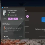 Ứng dụng Phone Link trên Windows 11 đang phản chiếu màn hình điện thoại Samsung Galaxy