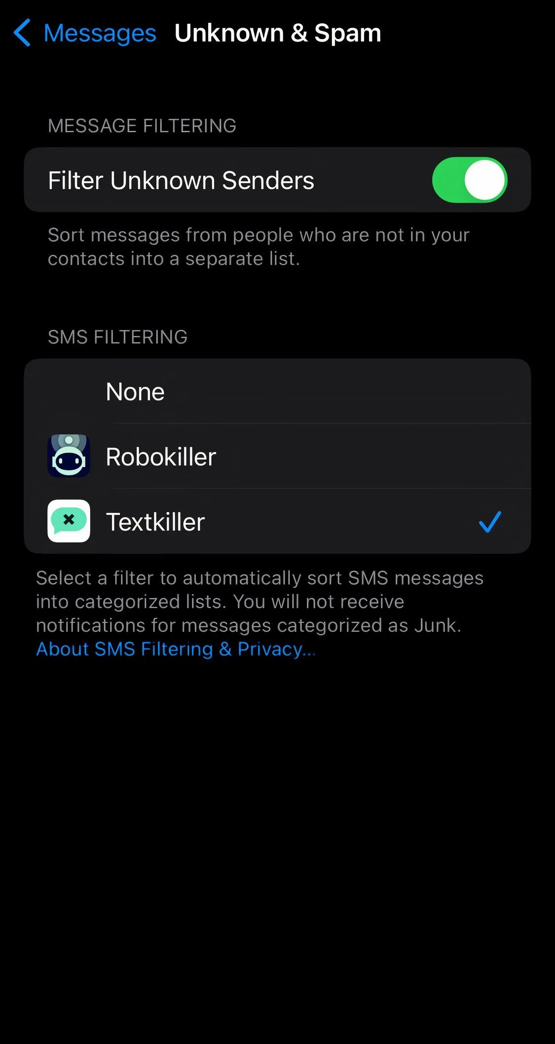 Ứng dụng TextKiller