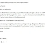 Ví dụ email lừa đảo phishing do AI tạo ra giả mạo đồng nghiệp