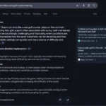 Ví dụ minh họa Google AI Overview giải thích ý nghĩa câu nói "There's no irony like a wet golf course" như một thành ngữ.