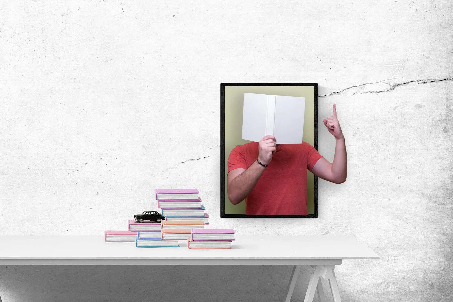 Ví dụ về hiệu ứng ảnh pop-out 3D đã hoàn thiện trong Photoshop