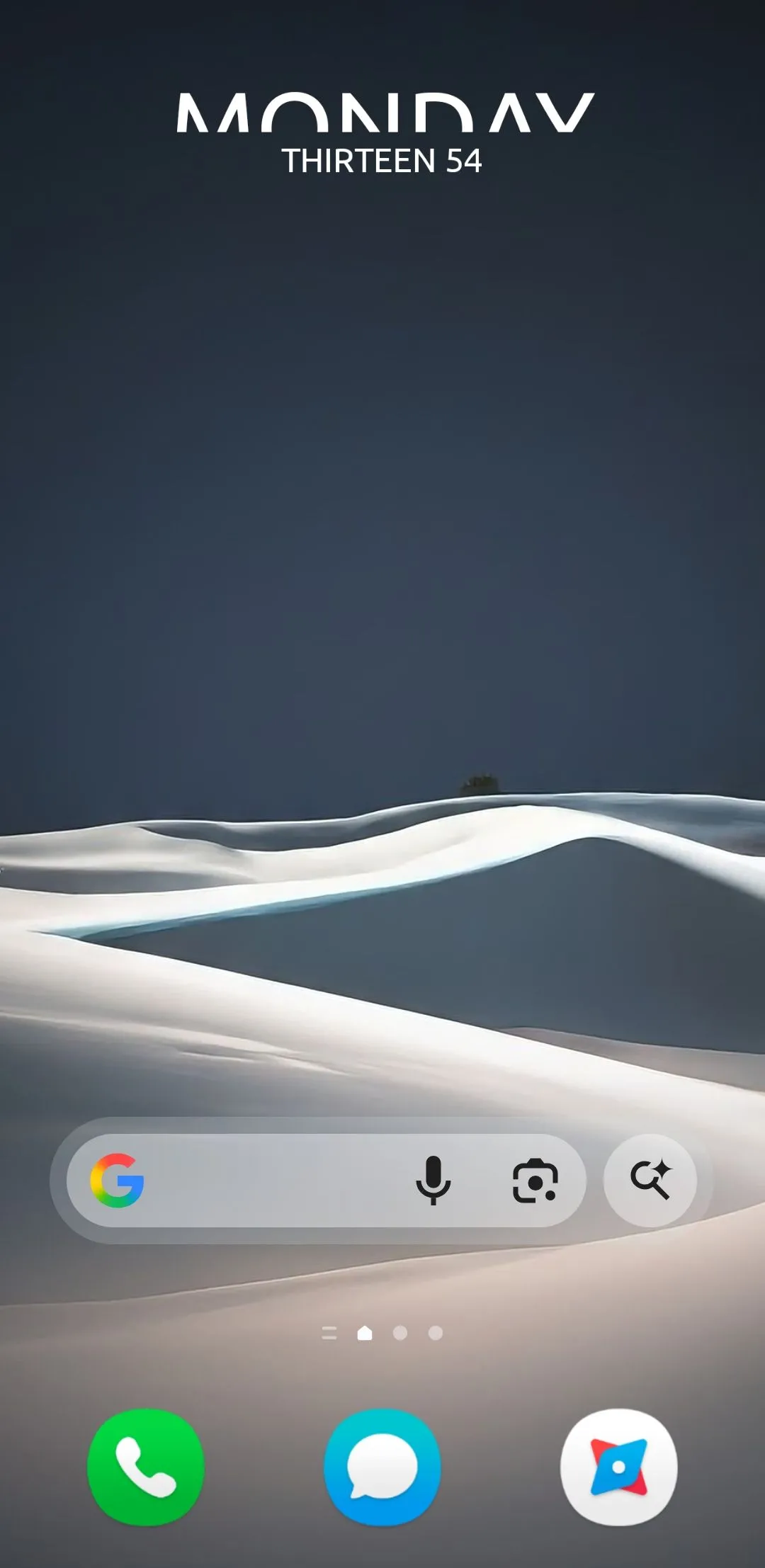 Widget tùy chỉnh được thiết kế bằng KWGT hiển thị trên màn hình chính Samsung