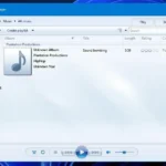 Windows Media Player phiên bản cũ với giao diện truyền thống
