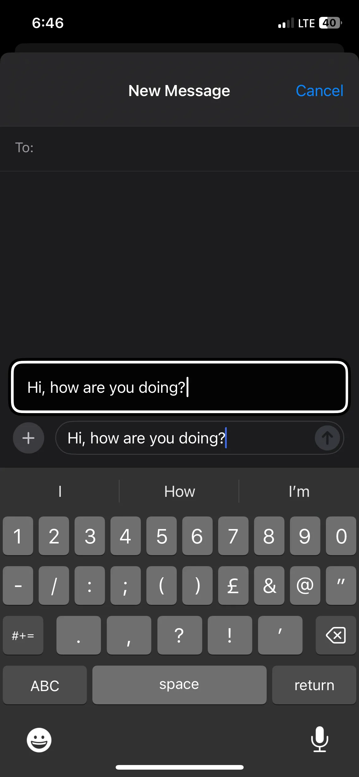 Xem trước văn bản đang gõ lớn hơn với tính năng Gõ nổi trên bàn phím iPhone